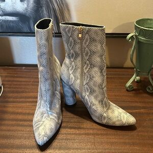 Snakeskin Booties